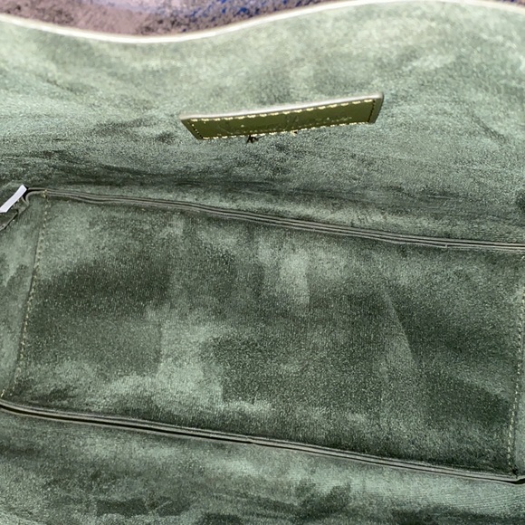 Neiman Marcus Vegan Leather Bag, Olive Green - Picture 6 of 7